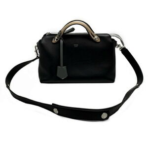 Fendi Bag By the Way Calfskin Black Beige Moss Green